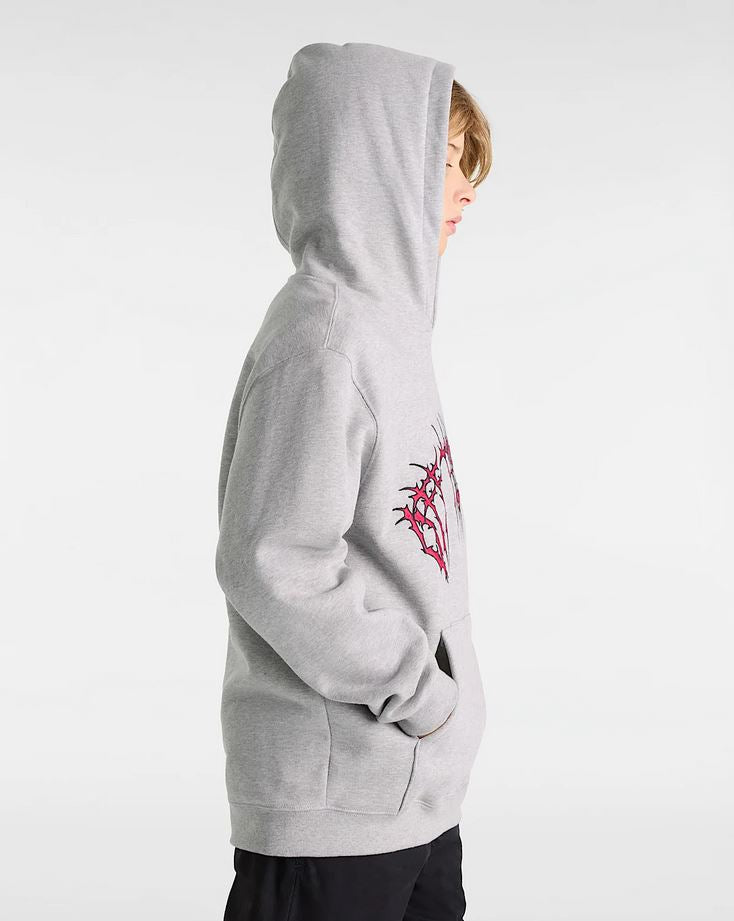 VANS - METAL ARCH LOOSE PULLOVER YOUTH HOOD - HEATHER GREY