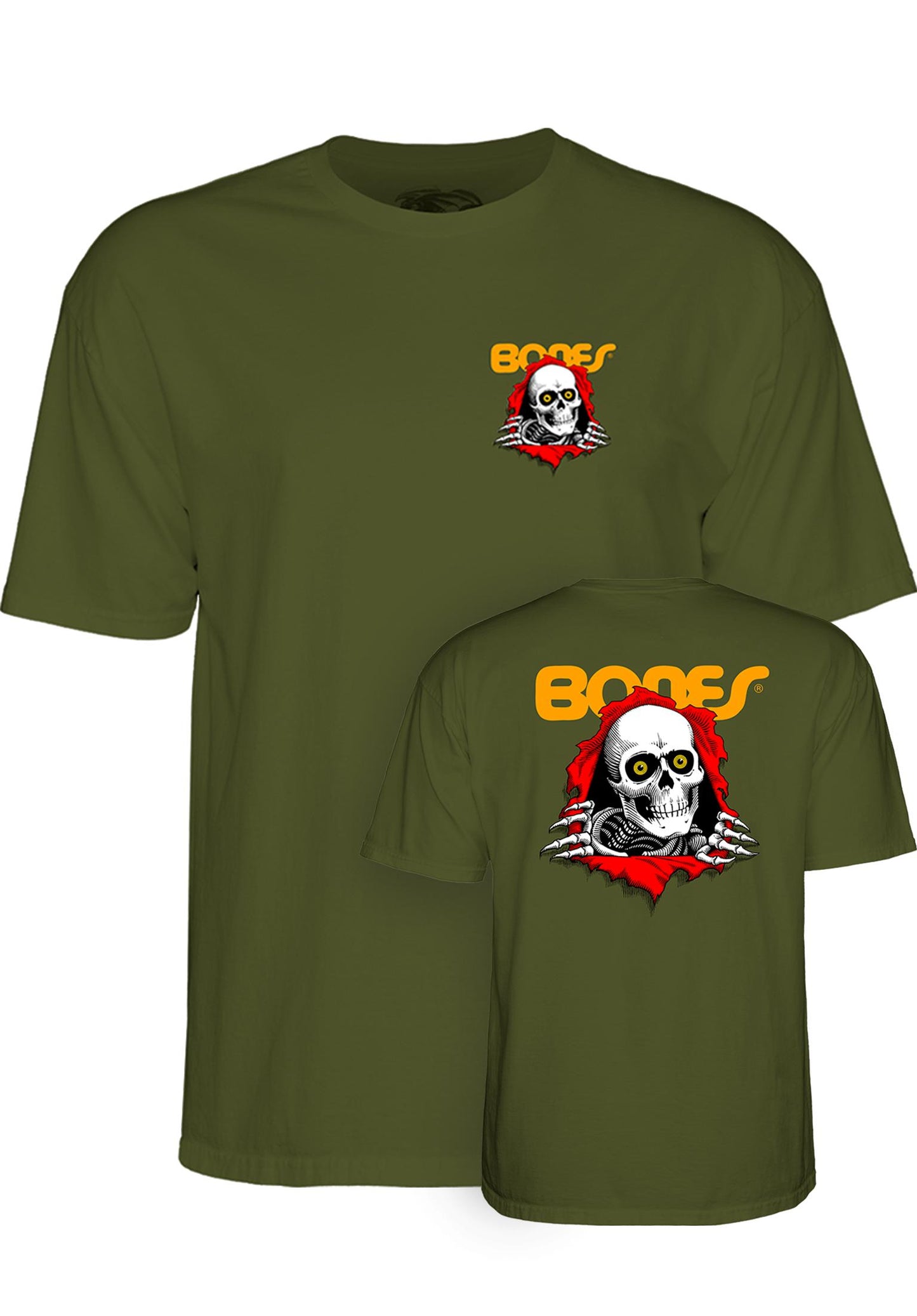 POWELL PERALTA - YOUTH RIPPER TEE - MILITARY GREEN