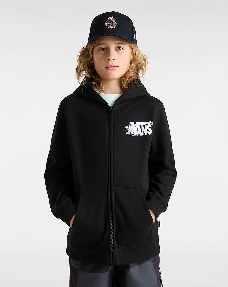 VANS - VSUPER PULLOVER YOUTH HOOD - BLACK