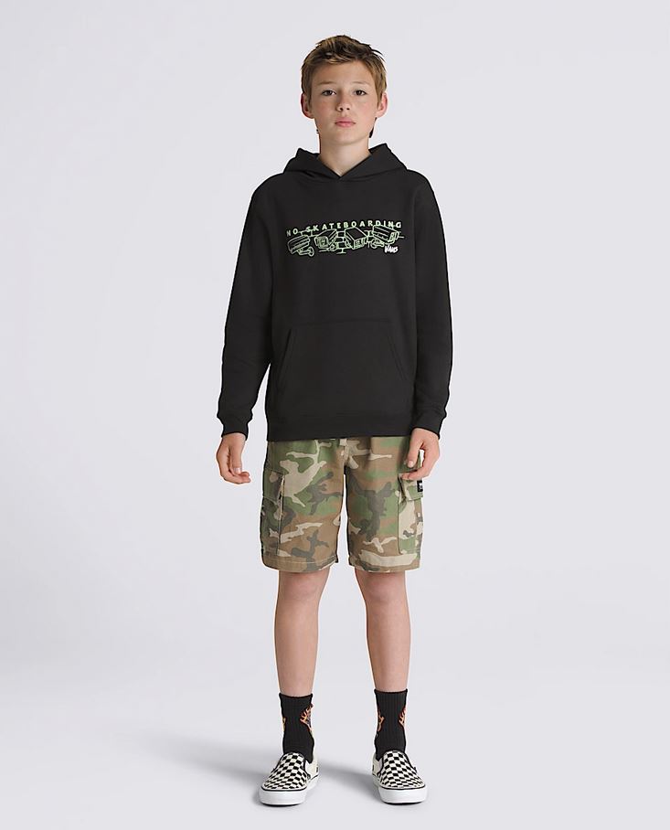 VANS - NIGHTWATCHERS PULLOVER YOUTH HOOD - BLACK