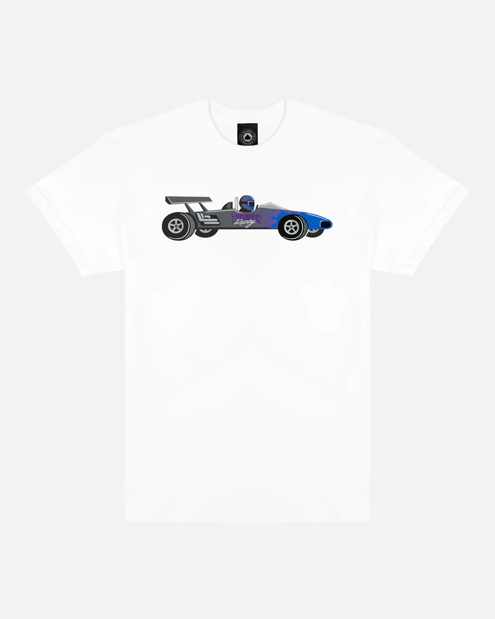 THRASHER - RACECAR TEE - WHITE