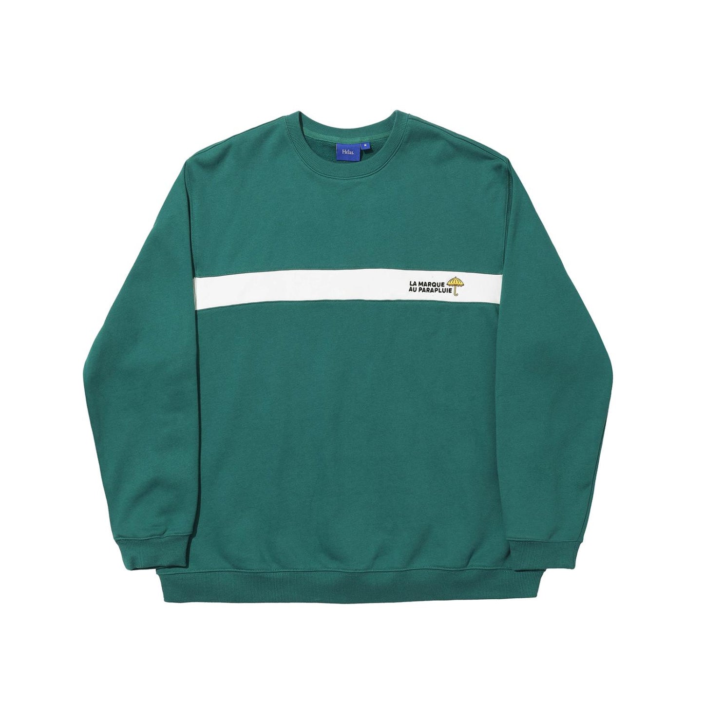 HELAS - FACILE CREWNECK - TEAL GREEN