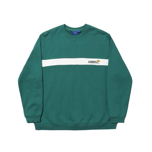 HELAS - FACILE CREWNECK - TEAL GREEN