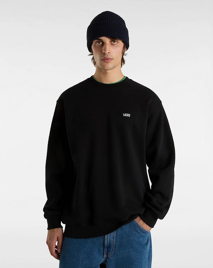 VANS - LEFT CHEST II LOOSE CREW - BLACK