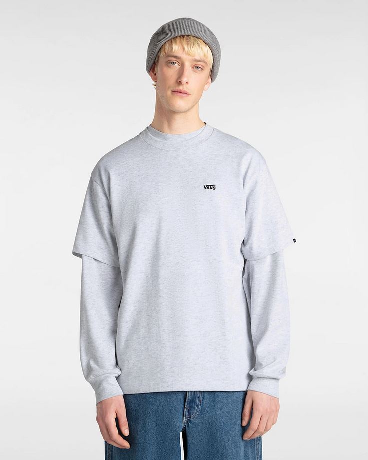 VANS - LEFT CHEST II LOOSE SS TEE - HEATHER GREY