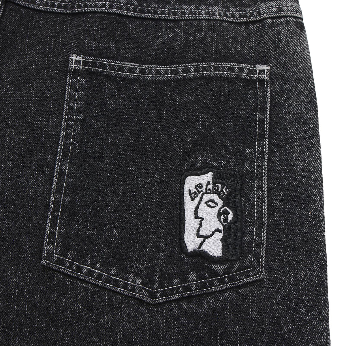 HELAS - DIEU GREC JEANS SHORT - WASHED BLACK