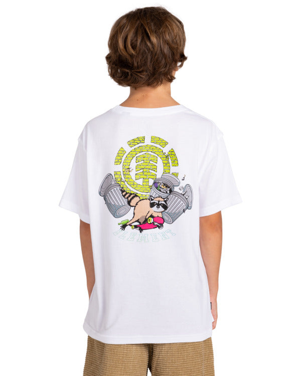 ELEMENT - WILD & FAST SS YOUTH TEE - OPTIC WHITE