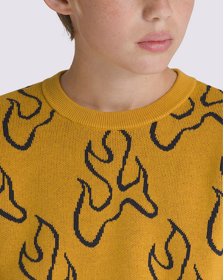 VANS - BLAZE YOUTH CREWNECK - HARVEST GOLD