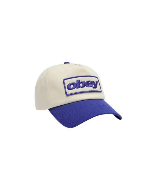 OBEY - RANCH 5 PANEL STRAPBACK - ROYAL BLUE/MULTI