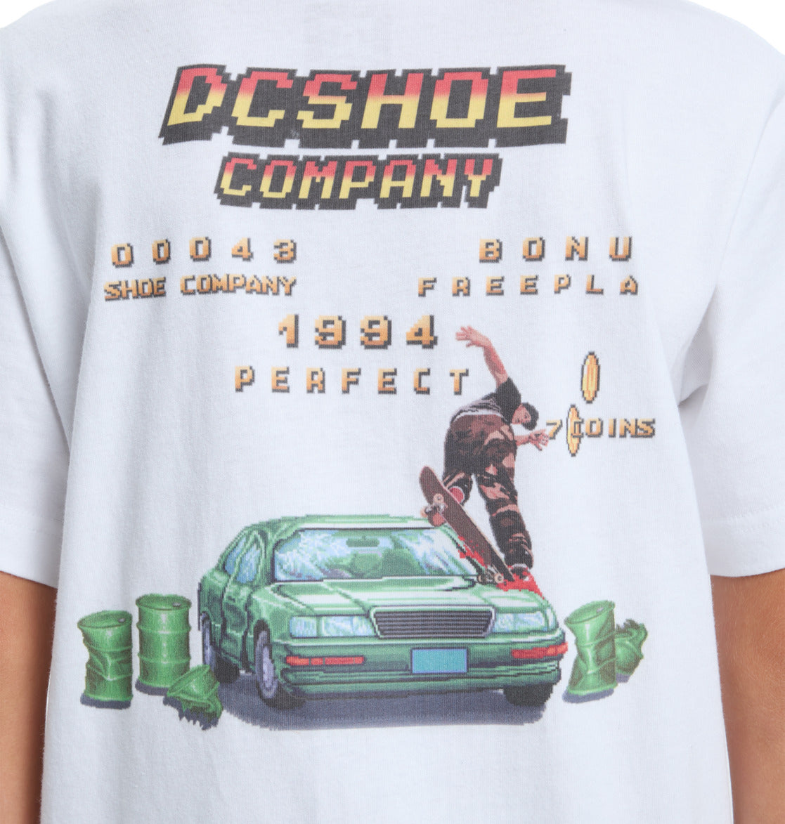 DC - TWO BIT TEE BOY - WHITE