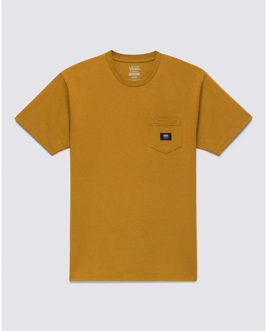 VANS - WOVEN PATCH POCKET TEE - GOLDEN BROWN