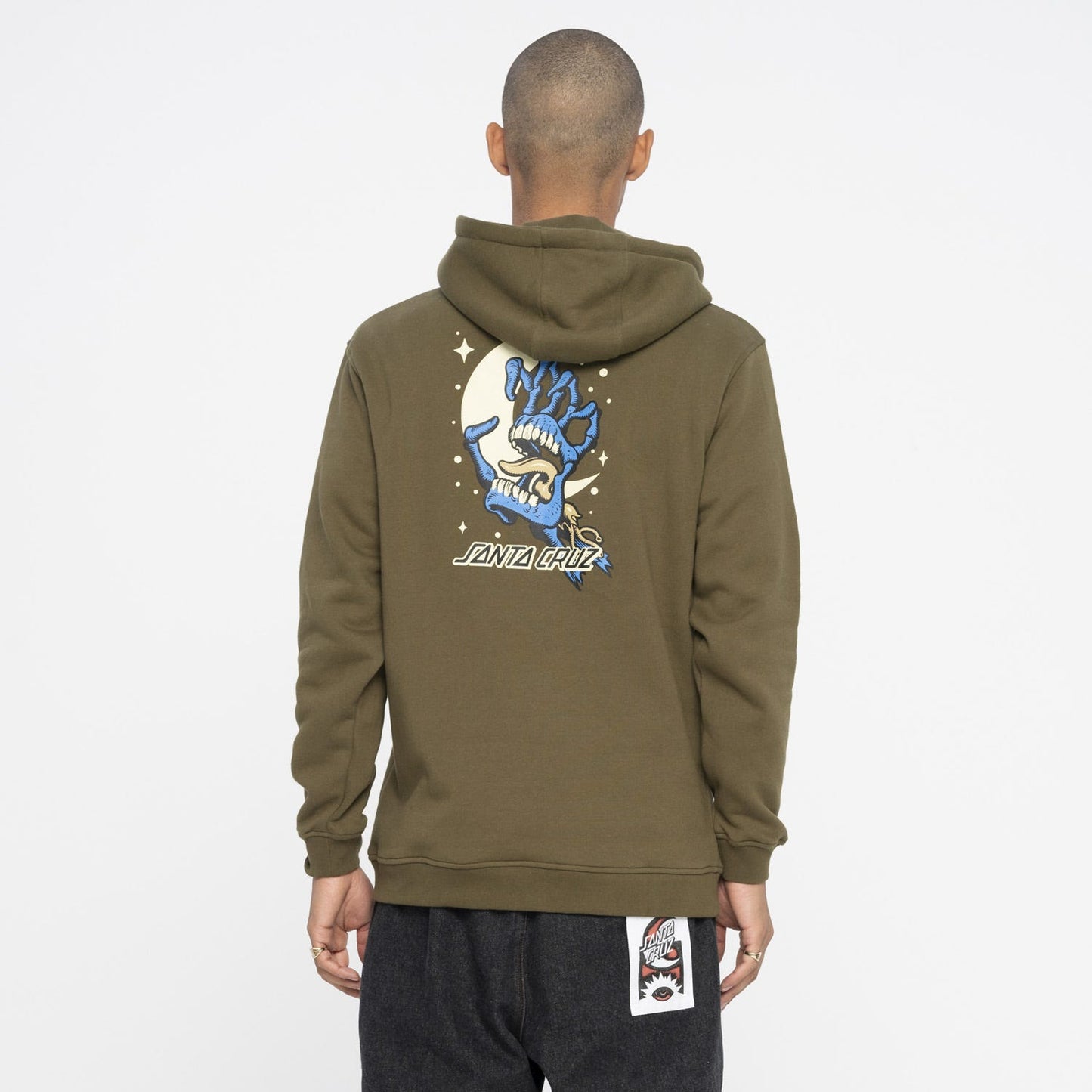 SANTA CRUZ - COSMIC BONE HAND HOOD - UNIFORM GREEN