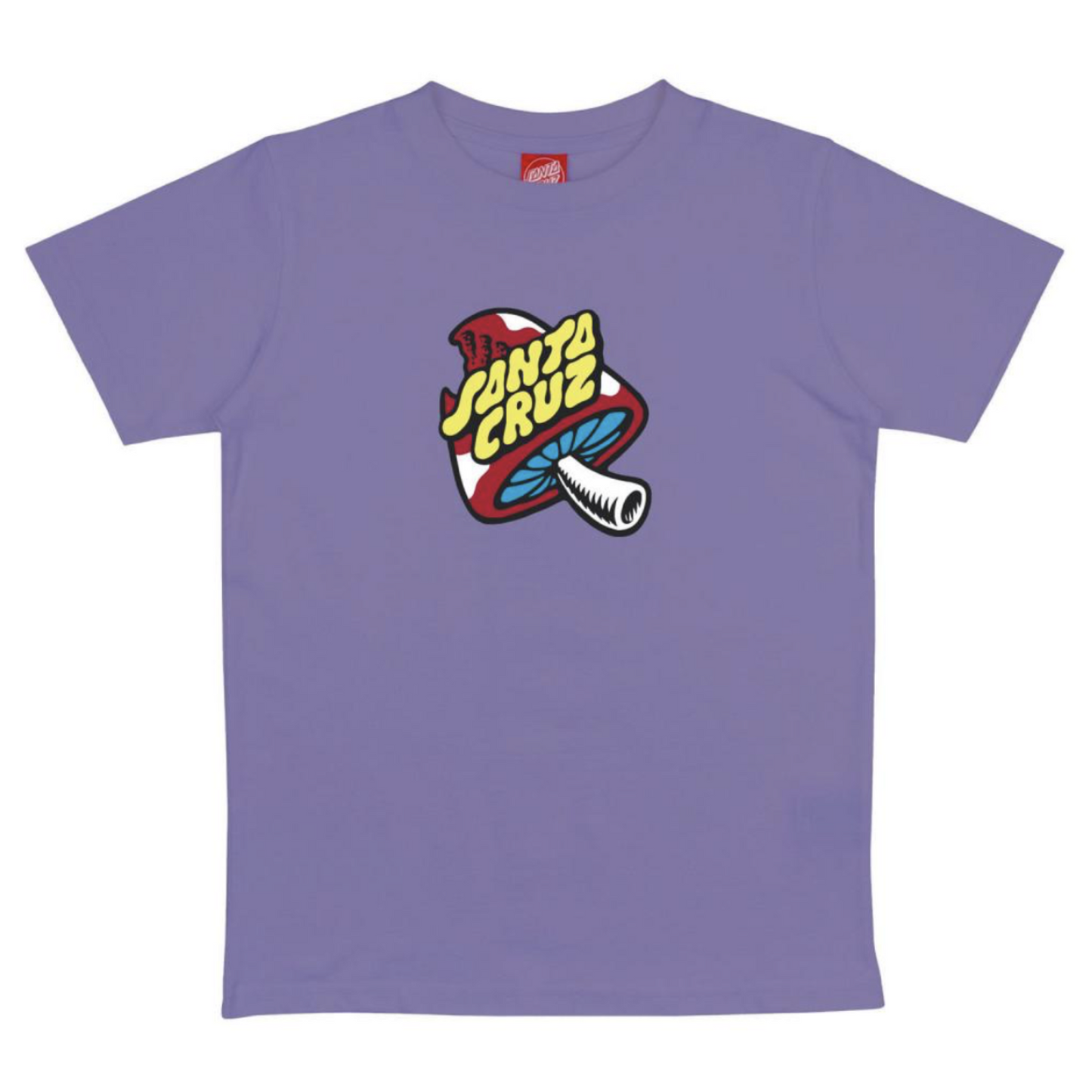 SANTA CRUZ - YOUTH TOADSTOOL DOT TEE - META MAUVE