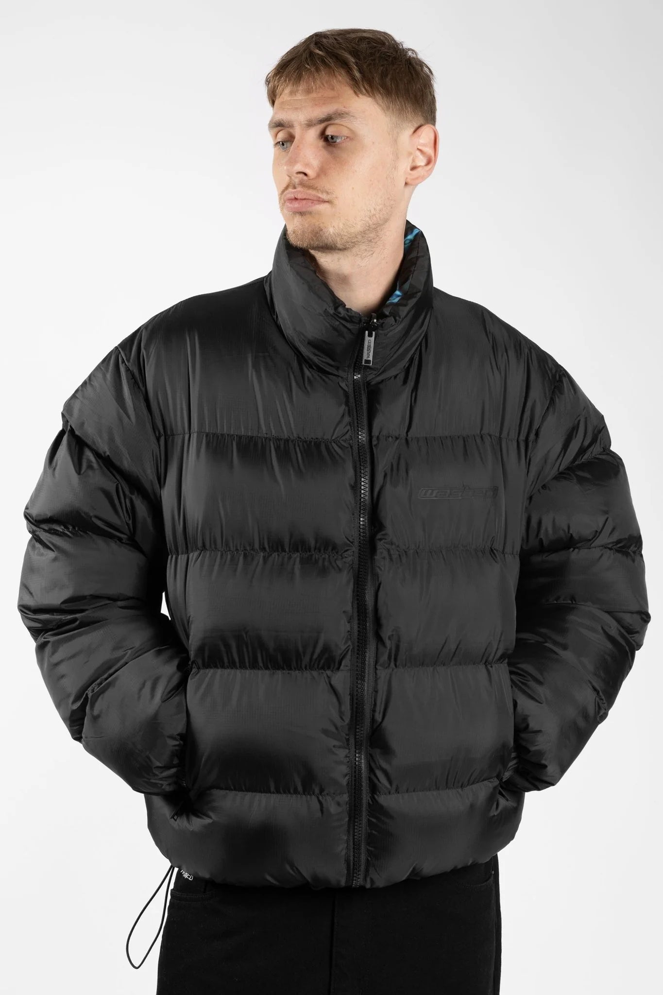 WASTED PARIS - FUSION PUFFER REVERSIBLE JACKET - BLACK/MULTI