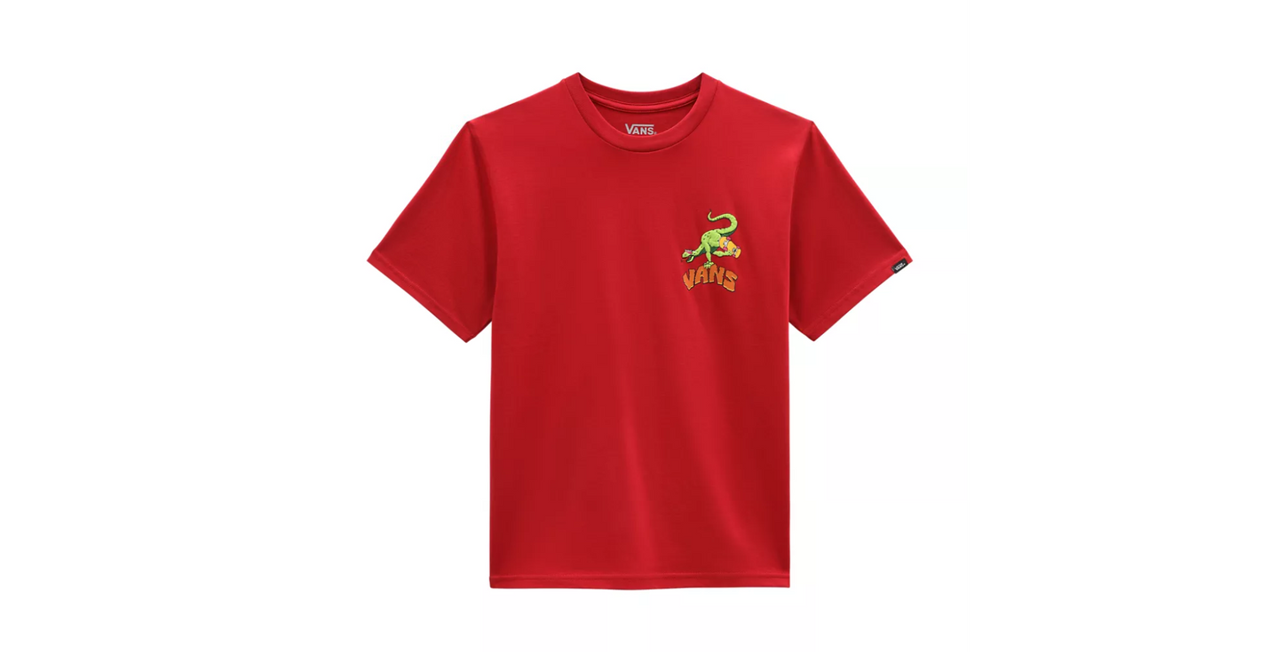 VANS - YOUTH DINO EGG PLANT TEE - CHILI PEPPER