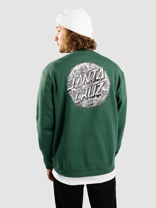 SANTA CRUZ - ABYSS DOT CREWNECK - CEDER