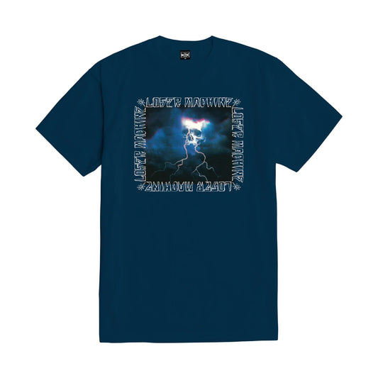 LOSER MACHINE - LIGHTNING STRIKE SS TEE - HARBOR BLUE