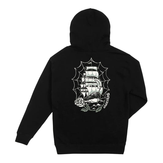 DARK SEAS - DEPARTED PULLOVER FLEECE - BLACK