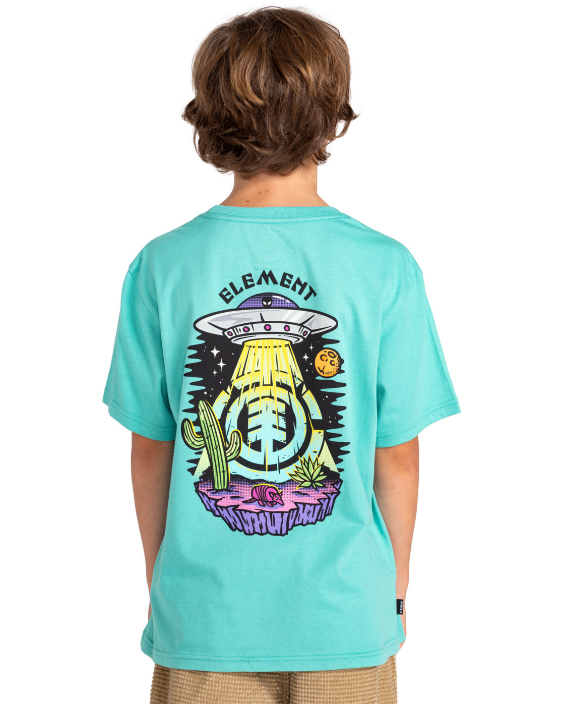 ELEMENT - BEAM UP SS YOUTH TEE - LAGOON