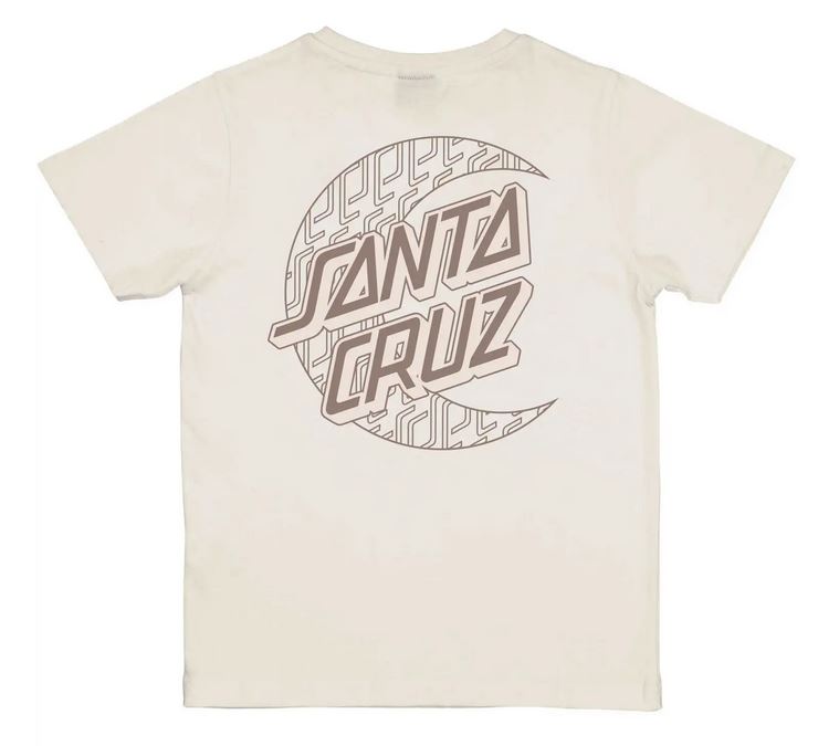 SANTA CRUZ - YOUTH IMPRINT MOON DOT TEE - COTTON