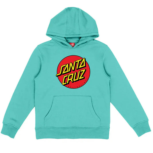 SANTA CRUZ - YOUTH CLASSIC DOT HOOD - POOL BLUE