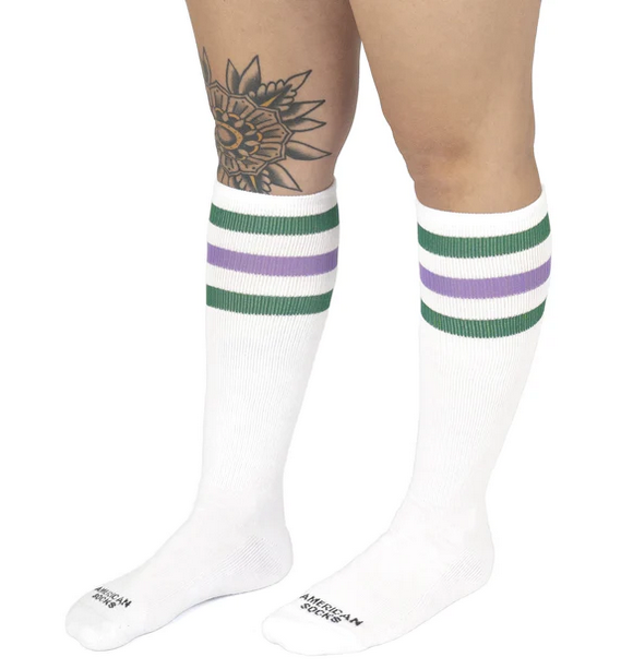 AMERICAN SOCKS - JOKER KNEE HIGH - OS - WHITE