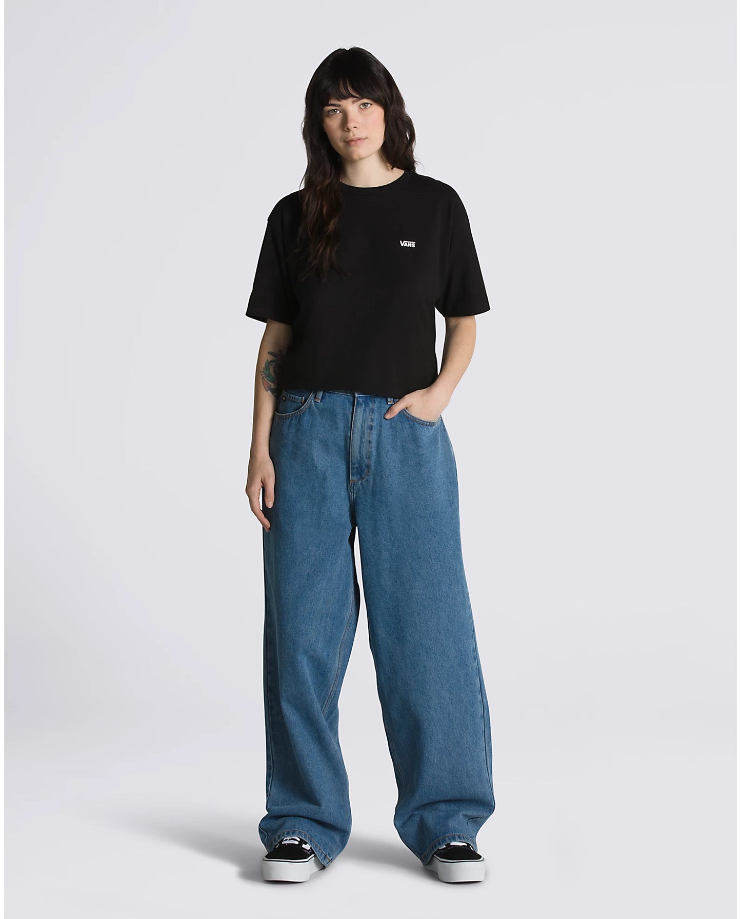 VANS - COVINA 5PCKT BAGGY DENIM - STONE WASH