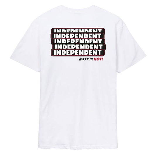 INDEPENDENT - F'N HOT BAR REPEAT TEE - WHITE