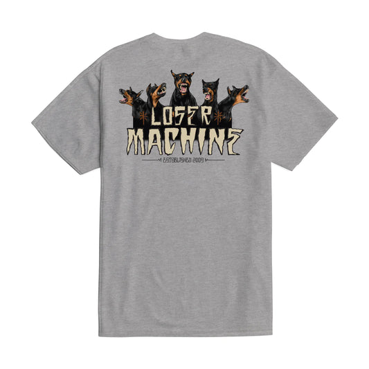 LOSER MACHINE - ONSLAUGHT SS TEE - HEATHER GREY