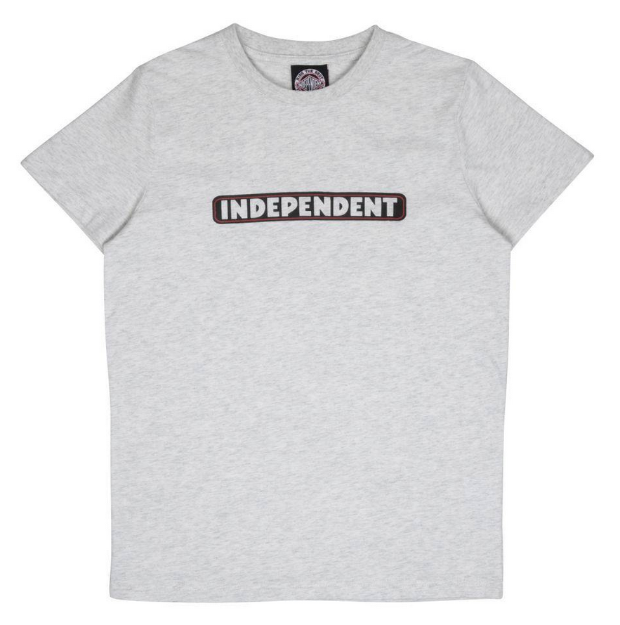INDEPENDENT - BAR LOGO YOUTH TEE - HEATHER GREY
