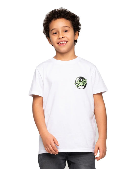 SANTA CRUZ - YIN YANG DOT YOUTH THEE - WHITE