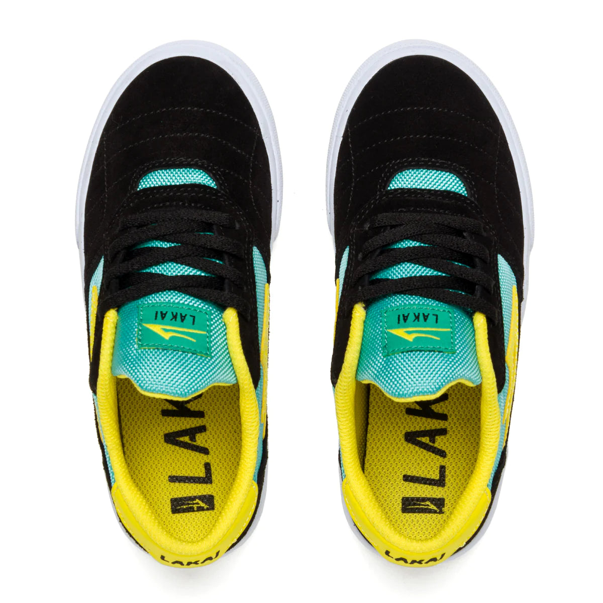 LAKAI - CAMBRIDGE KIDS - BLACK/TEAL SUEDE