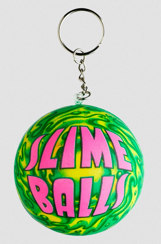 SANTA CRUZ - SLIME BALLS SQUISHY KEYCHAIN - GREEN