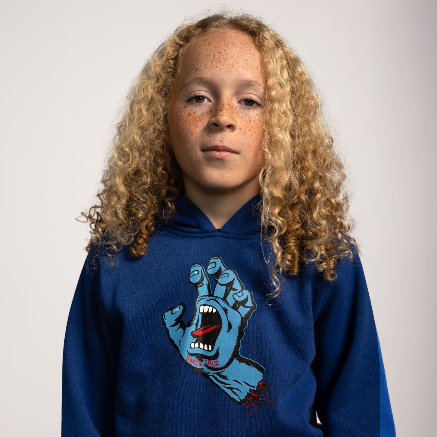 SANTA CRUZ - YOUTH SCREAMING HAND HOOD - COBALT