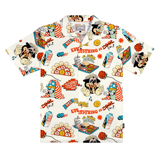 THE DUDES - PILL MEAL HAWAIIAN SHIRT - MULTI