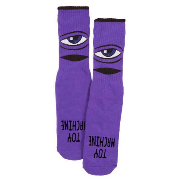 TOY MACHINE - SECT EYE YOUTH SOCK - PURPLE