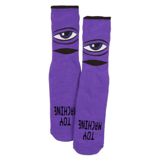 TOY MACHINE - SECT EYE YOUTH SOCK - PURPLE