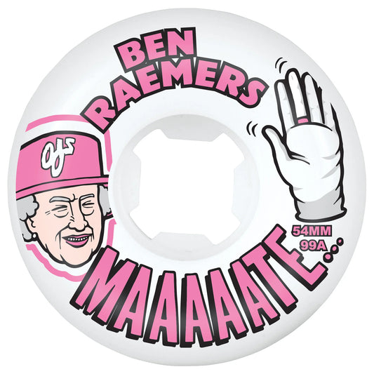 OJ WHEELS - RAEMERS FOUNDATION ORIGINAL EZ EDGE - WHITE - 99A - 54MM