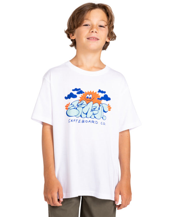 ELEMENT - BUBBLE SUN SS YOUTH TEE - WHITE