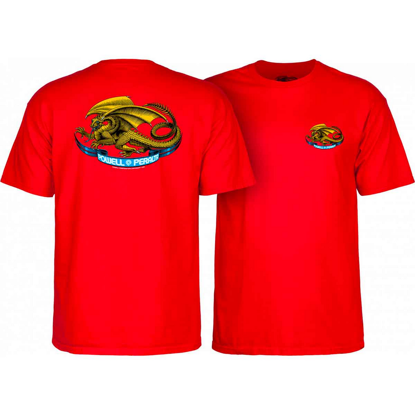 POWELL PERALTA - YOUTH OVAL DRAGON TEE - RED