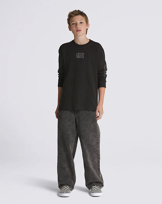 VANS - CHECK 5 BAGGY DENIM YOUTH - STONEWASH BLACK