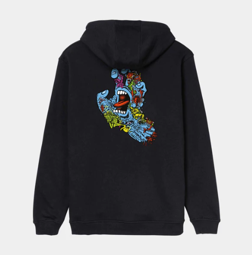 SANTA CRUZ - ROSKOPP SCREAMING FIVE HOOD - BLACK
