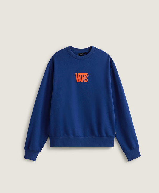 VANS - STRECHED LOGO PULLOVER YOUTH HOOD - BLUE