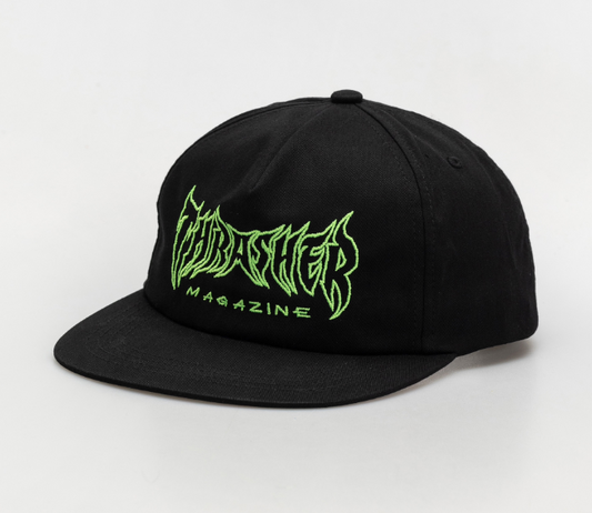 THRASHER - METAL SNAPBACK - BLACK