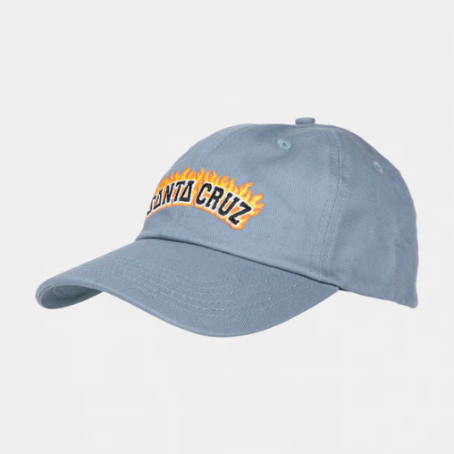 SANTA CRUZ - BURNT COLLEGIATE CAP - OS - HERITAGE BLUE