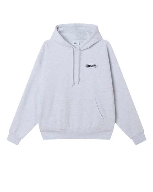 OBEY - OVAL CITIES HOOD - ASH GREY