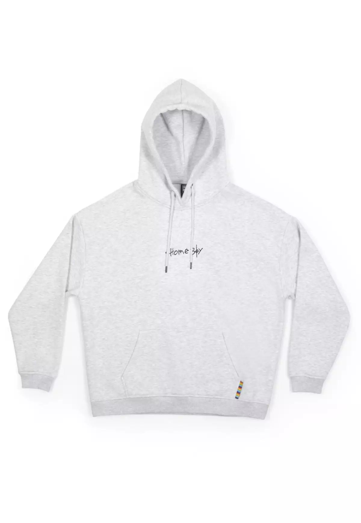 HOMEBOY - FAT LIPS HOOD - ASH HEATHER