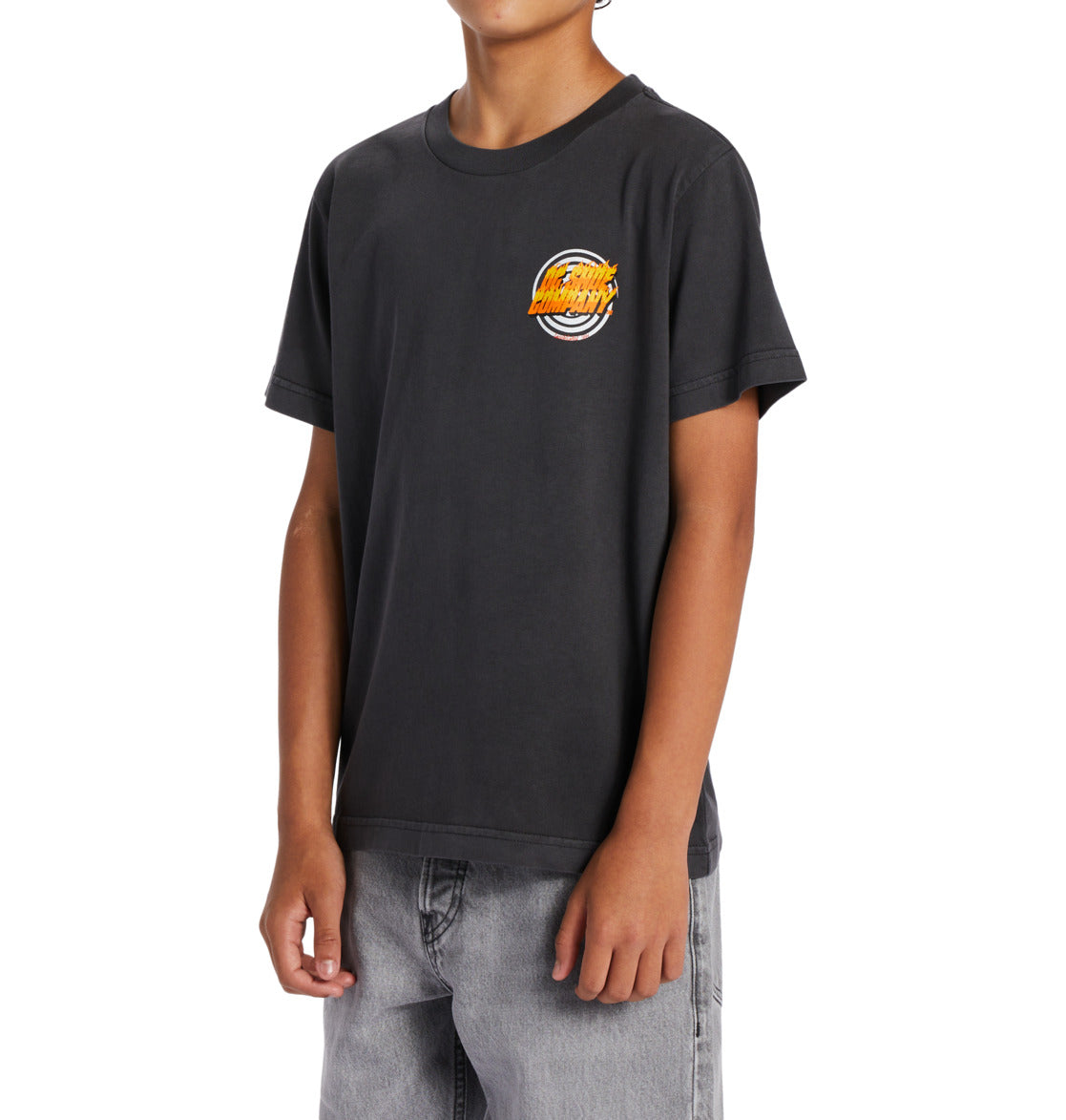 DC - BURNER TEE BOY - CHARCOAL