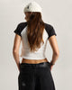 VANS - CLARE BABY TEE - BLACK/WHITE