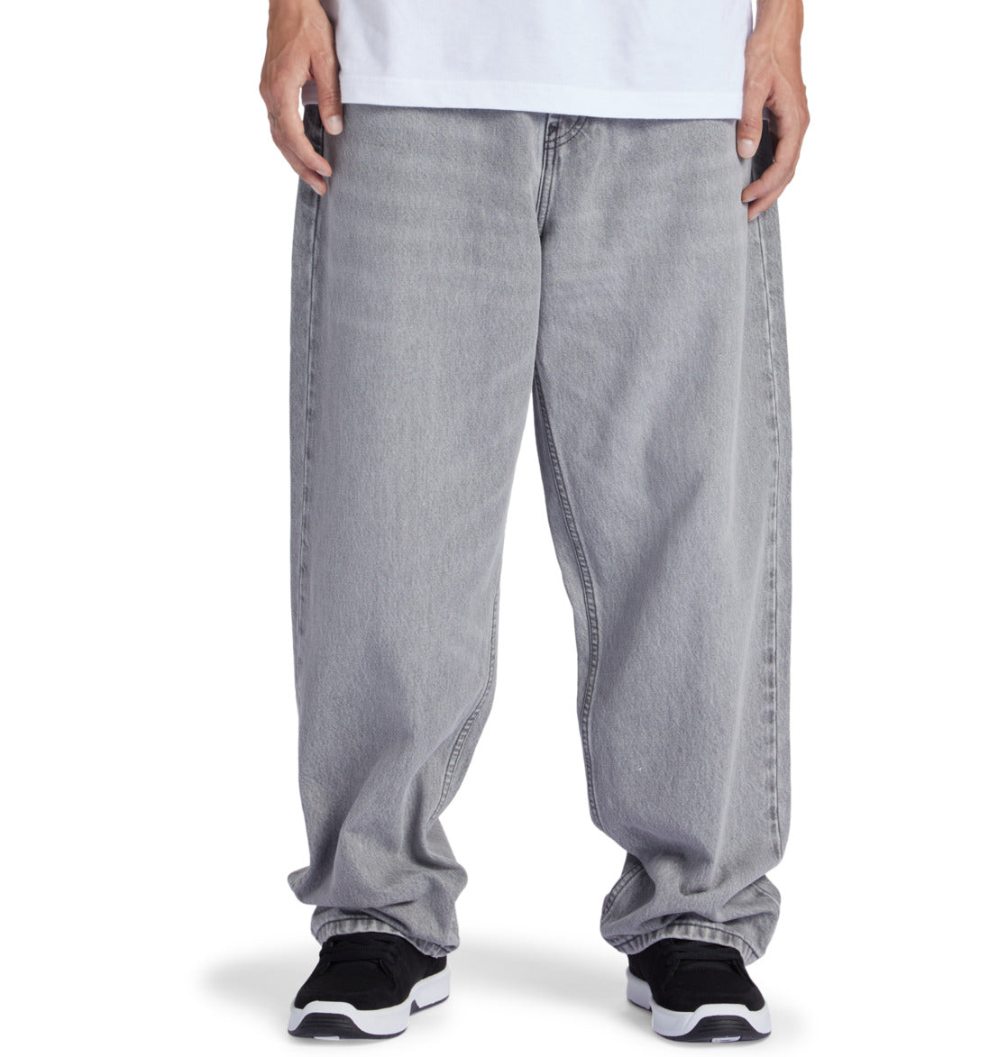 DC - WORKER BAGGY DENIM - GREY WASH